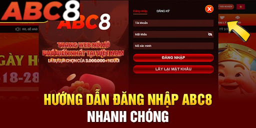 Đăng nhập vào hệ thống cá cược ABC8